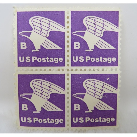 Other - US - 1981 - (18 Cents) Purple Non-Denominated Eagle B‎ Stamp 1820 4 Stamps